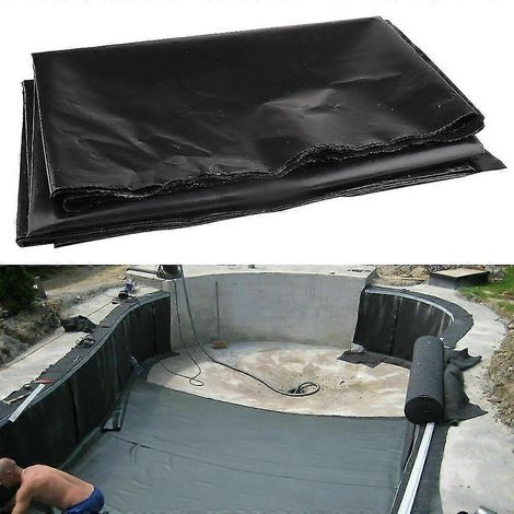 Revêtement étanche préfabriqué pour bassins à poissons, jardins paysagers, piscines, membrane renforcée (3 x 3 mètres) (1/4)
