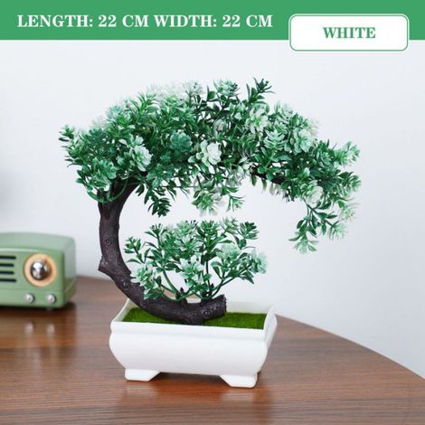 Plantes artificielles bonsa en pot,petit arbre,fausses fleurs,ornements pour la maison,chambre,htel,jardin- PJ41-05-with pot