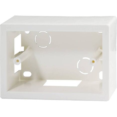 SCATOLA DA PARETE PER CANALINE mm 120 x 83 x 45 - 3 posti