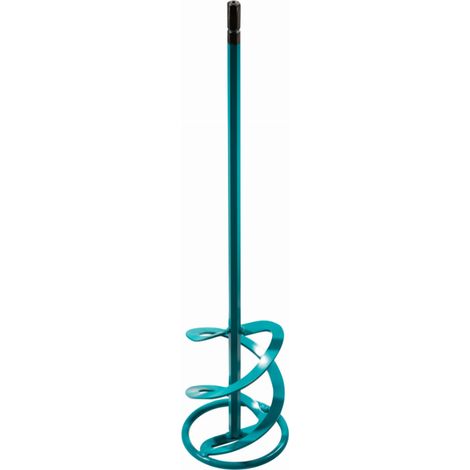 Collomix – Turbine mélangeur 590mm Ø120mm HF – Pales en spirale pour mélange homogène – Raccordement HEXAFIX – Pour mortiers et enduits