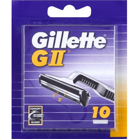 Gillette GII Systemklingen 10er Ersatzklingen, 10 Stück