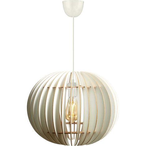 Suspension sphère en MDF design moderne Lumai (1/3)