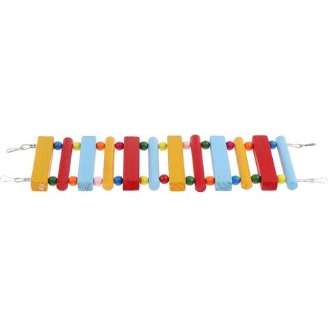 Jouets D'oiseau Bois Oiseau échelle étage Perroquet échelle Balançoire Pont De Formation Coloré (1/5)