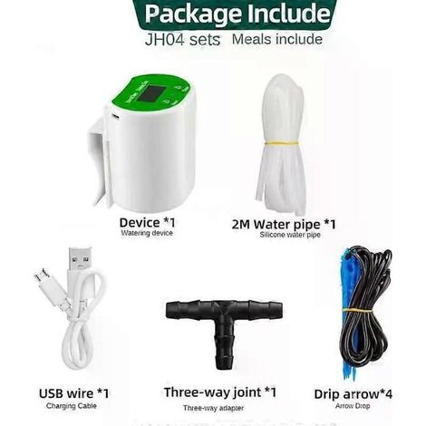 Système d'arrosage automatique pour plantes en pot, kit d'irrigation goutte à goutte, dispositif d'arrosage automatique (1/5)