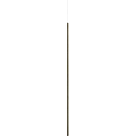 Ideal Lux LOOK Suspension extra-plate de 100 cm en laiton, 1 LED 220 lm 3000 K