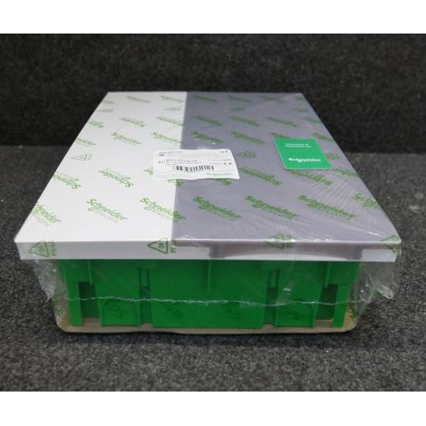 Schneider Electric – Coffret de répartition encastré 1x18M – Porte translucide 402x252x98mm – Borne terre RESI9 – Pour installations électriques professionnelles