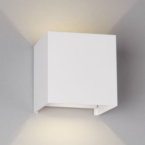 Applique Murale Extérieure LED 2x5W 100Lm/W IP65 Blanc 2700ºK [HO-APL06-IP65-W-WW]