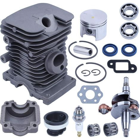 Adefol Cylindre 38mm pour pièces de tronçonneuse Stihl MS170 MS180 017 018 Kit Piston Vilebrequin Joints et roulements de carter moteur Remplacer (1/5)