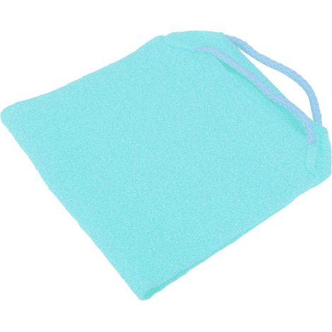 Gant de toilette exfoliant élastique, serviette de bain de massage nettoyante et lavable, bleu (1/5)