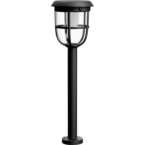 Philips Radii lámpara solar negra con detector de movimiento para jardín