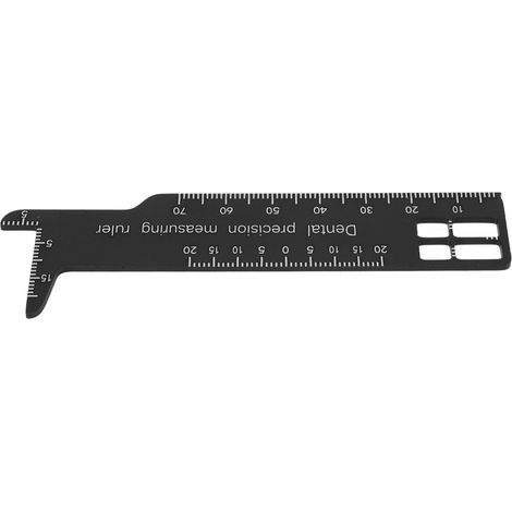 Règle dentaire métallique double face pour soins et diagnostic dentaire (1/5)