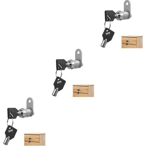 Serrure de sécurité tubulaire POPETPOP en 3 pièces avec clés (1/5)