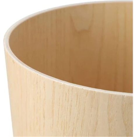 Panier japonais en bois naturel, idéal pour les bureaux, les cuisines et les chambres, en bois clair. (1/3)