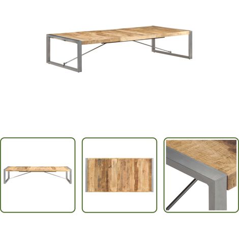 Bois de manguier brut - Table basse 180x90x40 cm Bois de manguier brut (1/5)