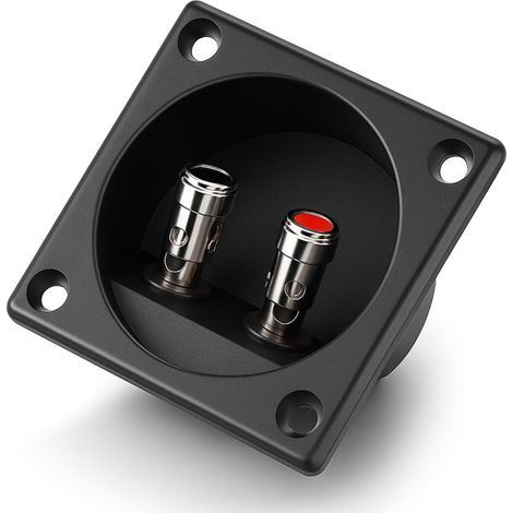 2 Boîtier De Bornes Haut-parleur Push Spring Connecteur Câble 3,8mm Métal Pour Installation Audio (1/5)