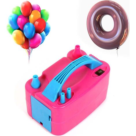 Gonfleur de ballons électrique, pompe de gonflage électrique, deux embouts d'air, ventilateur portable (1/5)