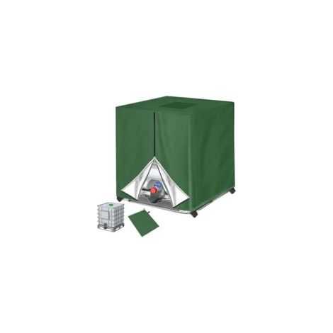 IBC-Tankabdeckung für 1000 l, staubdicht, UV-beständig, regendicht, Wassertankplane, IBC-Schutzhülle (120 x 100 x 116 cm) – Crezuo