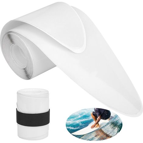 2 bandes adhésives en PVC transparent pour paddle board ou planche de surf, protection anti-rayures (1/5)
