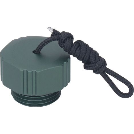 Bouchon anti-poussière fileté en alliage d'aluminium pour détendeur de plongée, premier étage DIN, valve de bouteille de plongée, vert foncé