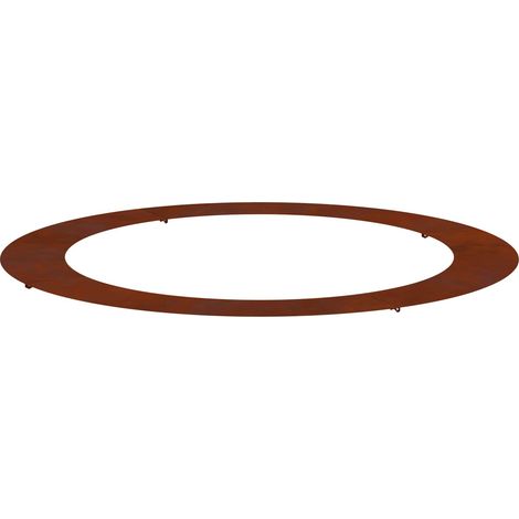 Jardinière  adapté pour anneau d'arbre plat Marron Ø90 / 120 cm Acier patiné (1/5)