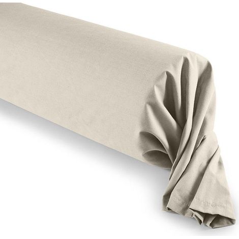 Taie de traversin - Prémium - 45 x 185 cm - 100% coton - Certifiée Oeko-Tex - Douceur et robustesse (1/3)