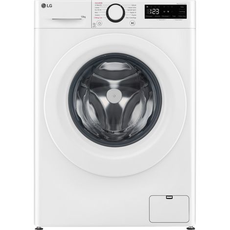 LG F4R3010NSWW Serie R3 Lavatrice A Libera Installazione 10 Kg, 1400 Giri, Lavaggio A Vapore, Allergy Care, Inverter Direct Drive, Classe A-10%, Bianco (1/10)