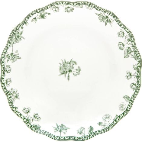 6er-Set tiefe Teller mit rundem Rand, Durchmesser 22,5 cm, grün - Atmosphera créateur d'intérieur (1/2)