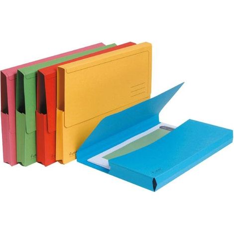 EXACOMPTA Paq.10 subcarpetas con bolsa 210g 24x32cm colores surtidos