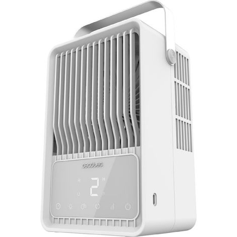 Cecotec Climatizador de Sobremesa EnergySilence 500 DeskChill Smart. 6W, Depósito 500ml, Control Táctil, Display Digital
