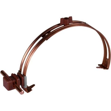 Support conducteur toiture NIRO/galCu avec DEHNSap H16 mm brun pour rond 8 mm (1/2)