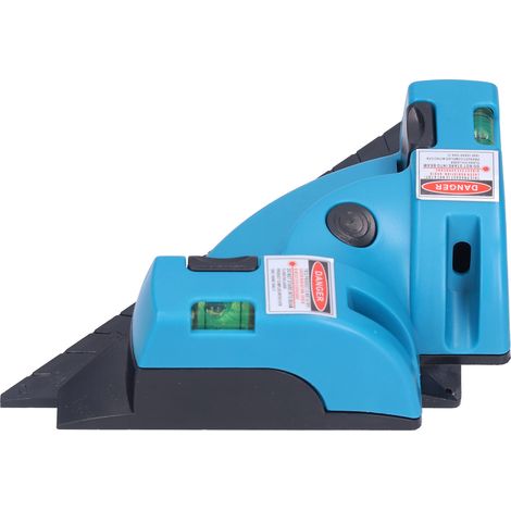 Niveau infrarouge à bulles doubles pour un alignement précis, petit outil de niveau laser avec 2 ventouses pour bois et carrelage. (1/5)