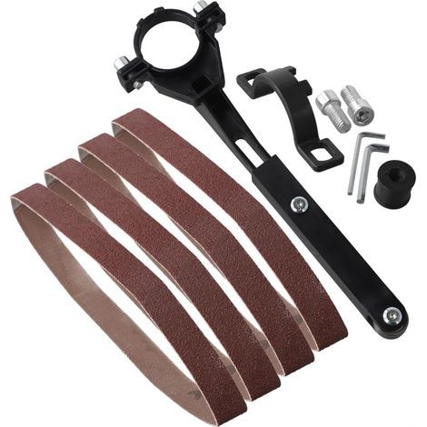 Adaptateur pour meuleuse d'angle de 100 mm et 125 mm à courroie de sable conversion machine pour le travail du bois et la préparation du métal (1/5)