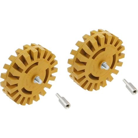 2ensembles Roue de Décollage de Colle Voiture Accessoire Meuleuse Électrique pour Nettoyage et Polissage Automobiles (1/5)