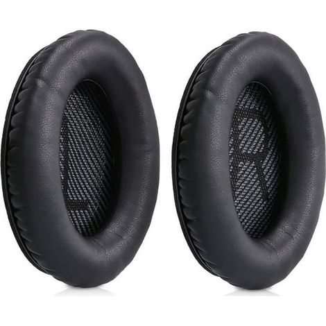 Coussinets de Remplacement pour Casques (Noir) Compatible avec Bose QuietComfort (QC2 QC15 QC25 QC35 Sound True AE2 AE2i AE2-W) (1/4)