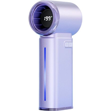 Mini ventilateur de poche turbo brumisateur portable avec spray, ventilateur haute vitesse 3500 mAh violet (1/5)