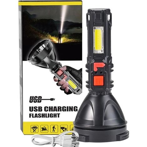 LINTERNA LED RECARGABLE USB WHISPERS L-830 (1/5)