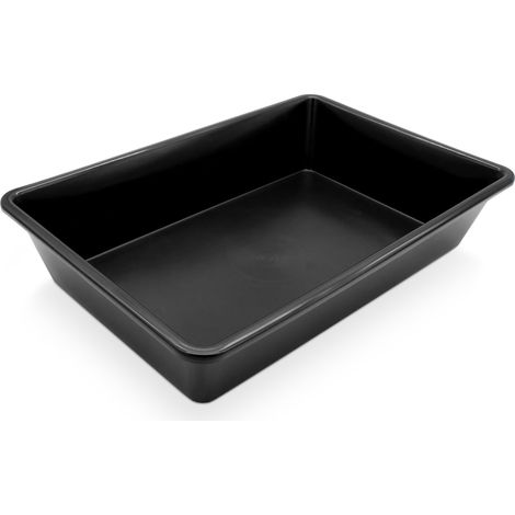 Allzweck Kunststoff Wanne schwarz - 60 x 40 cm - Multifunktions Schale 20 Liter rechteckig