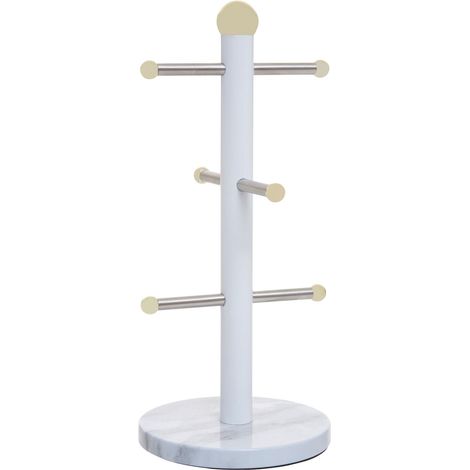 Interiors By Premier Stylish Design Six Cup Mug Tree, Efficient Mug Tree Stand, Durable Constructed Coffee Cup Tree Stand (1/4)