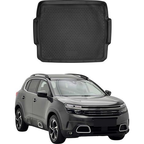 OMAC Tapis de Coffre pour Citroen C5 Aircross 2018-2025 en Caoutchouc Noir (1/5)