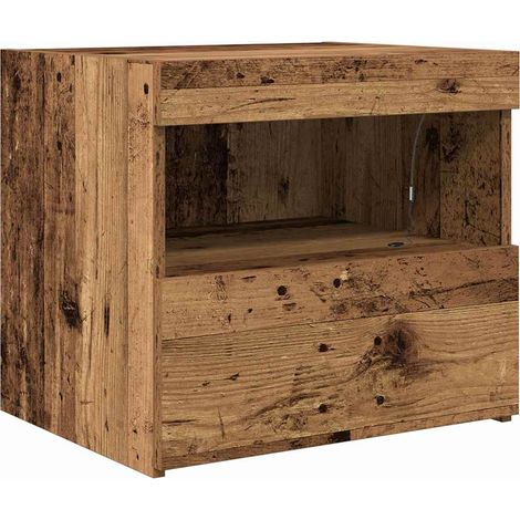 vidaXL Comodino Legno vecchio 50 x 40 x 45 cm Legno multistrato (1/5)