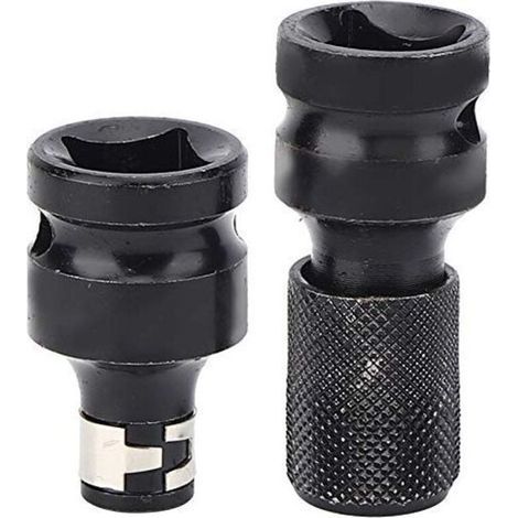 Adaptateur de douille 1/2 1/4 pouce Adaptateur à chocs Ensemble de réducteurs de douilles pour clés à chocs et à cliquet (1/4)