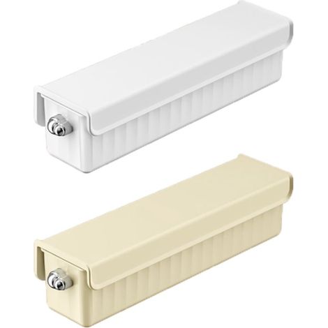 pièces - Organisateur de placard - Opbergbox - Panier de rangement - Pour Vêtements/ Sous-vêtements - Boîte de rangement - Organisateur - Avec couvercle - blanc, jaune - 34,599,5cm - HIPS+ PP