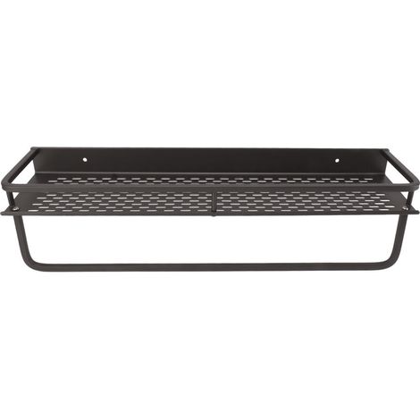 Jeffergarden Caddie de -DOUche Gris tagère de Rangement de -DOUche Facile à Installer en Alliage d'aluminium Accessoire de -DOUche de Grande capacité pour Salle de Bain Maison 50 cm / 19,7 pouces-DOU