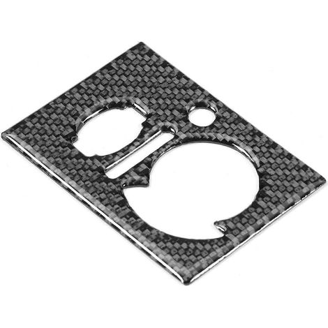 Enjoliveur de bouton de phare, cache interrupteur de phare, aspect fibre de carbone, compatible avec Dodge Challenger 2008-2014 (conduite à gauche, toit rigide)