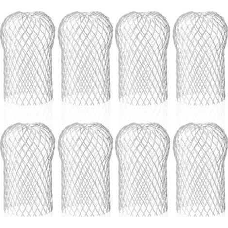 Lot de 8 Crapaudine de Gouttière en Aluminium, Filtres de Gouttière Flexible et Durable pour Maison Avant-toit Tuyau de Descente contre les Feuilles (1/5)
