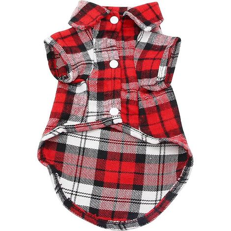 chemise  Carreaux Pour Chien (rouge - S), Chemise  Carreaux Pour Animaux De Compagnie Vtements Pour Chiens, Chemise  Carreaux Pour Chats Doux Et C (1/5)