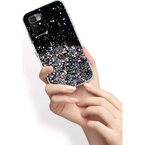 Funda para Xiaomi Redmi 10, brillante, negra (1/3)