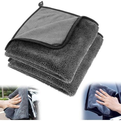 Serviette de voiture en microfibre épaisse tissée 90 x 60 cm - Chiffons en microfibre (1/5)