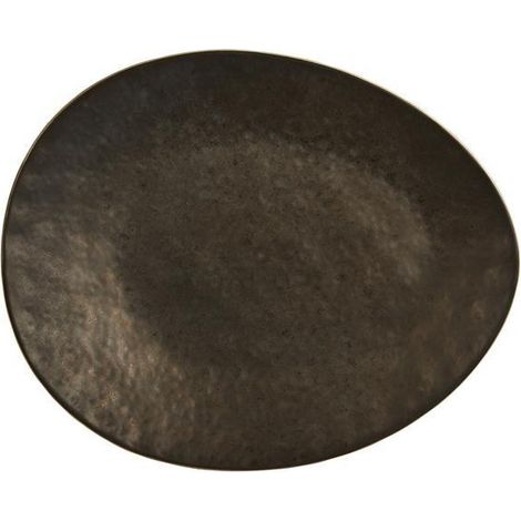 Plat ovale en carbone - 350x285mm - Finedine