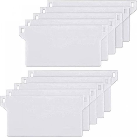BEBUSINGOTO 10er-Pack Gewichtsplatten für Vertikaljalousien, 127 mm vertikale Lamellen, weiße Ersatzteile (1/5)
